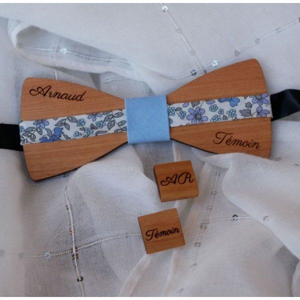 Gemelli quadrati in legno da personalizzare