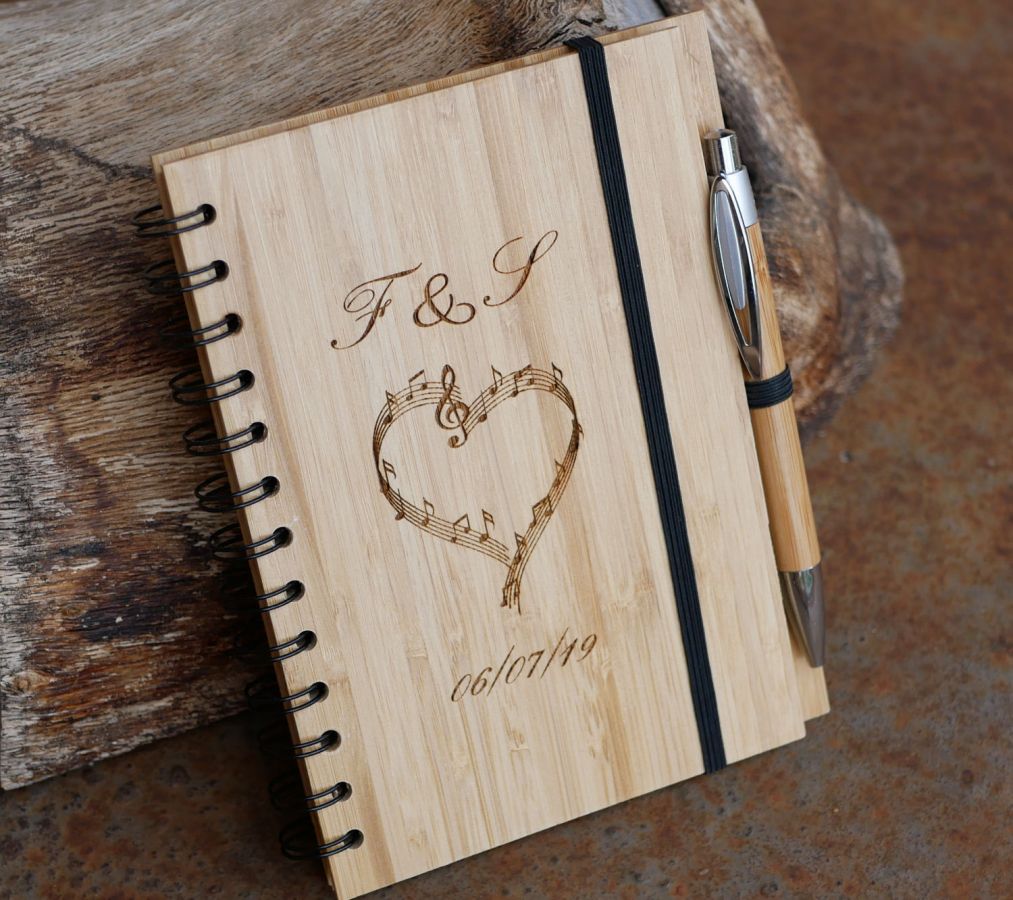 Libro degli ospiti in legno per matrimonio o cerimonia da personalizzare