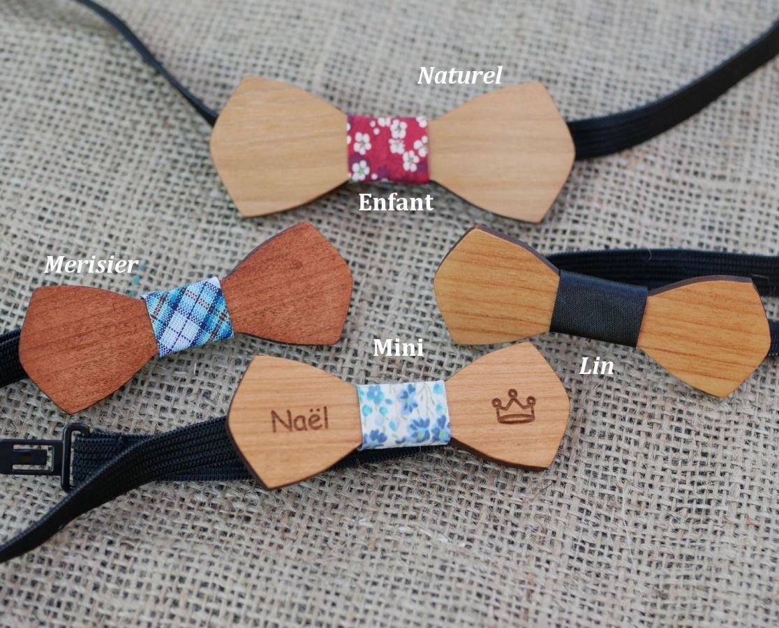 Papillon in legno Mini "le rablé" da personalizzare per i bambini