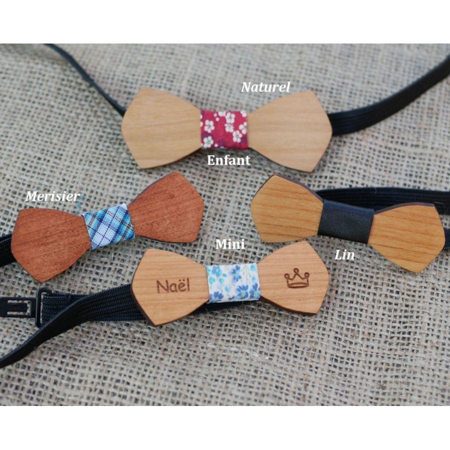 Papillon in legno Mini "le rablé" da personalizzare per i bambini