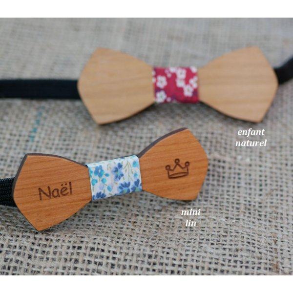 Papillon in legno Mini "le rabl&eacute;" da personalizzare per i bambini