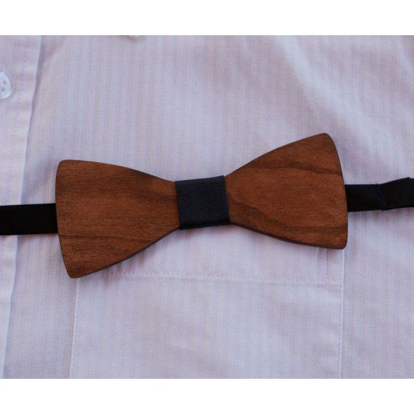 Papillon in legno di noce da personalizzare realizzato in Francia