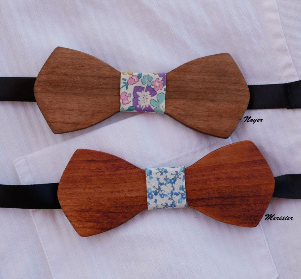 Papillon francese in legno per uomo "le rablé" di piccole dimensioni e personalizzabile