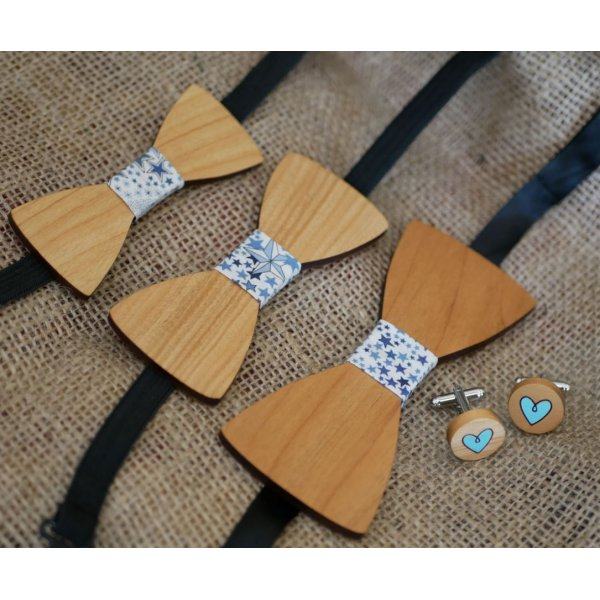 Papillon per bambini in legno chiaro da personalizzare realizzato in Francia