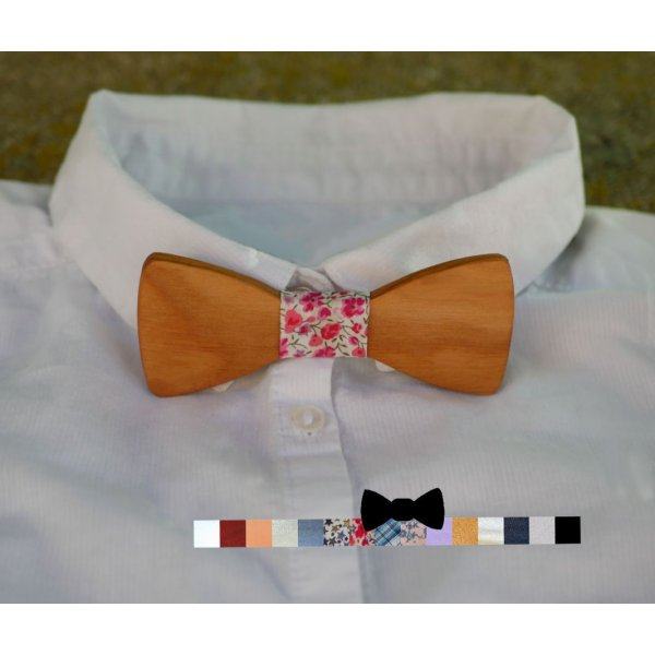 Papillon per bambini in legno chiaro da personalizzare realizzato in Francia