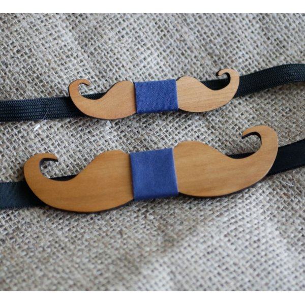 Papillon in legno Mini Moustaches da personalizzare made in France