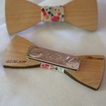 Mini spilla papillon in legno da personalizzare