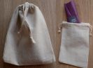 3-Borsa con coulisse in lino (+ 1.00 €)